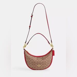Coach Aria Shoulder/Crossbody Bag In Signature Canvas